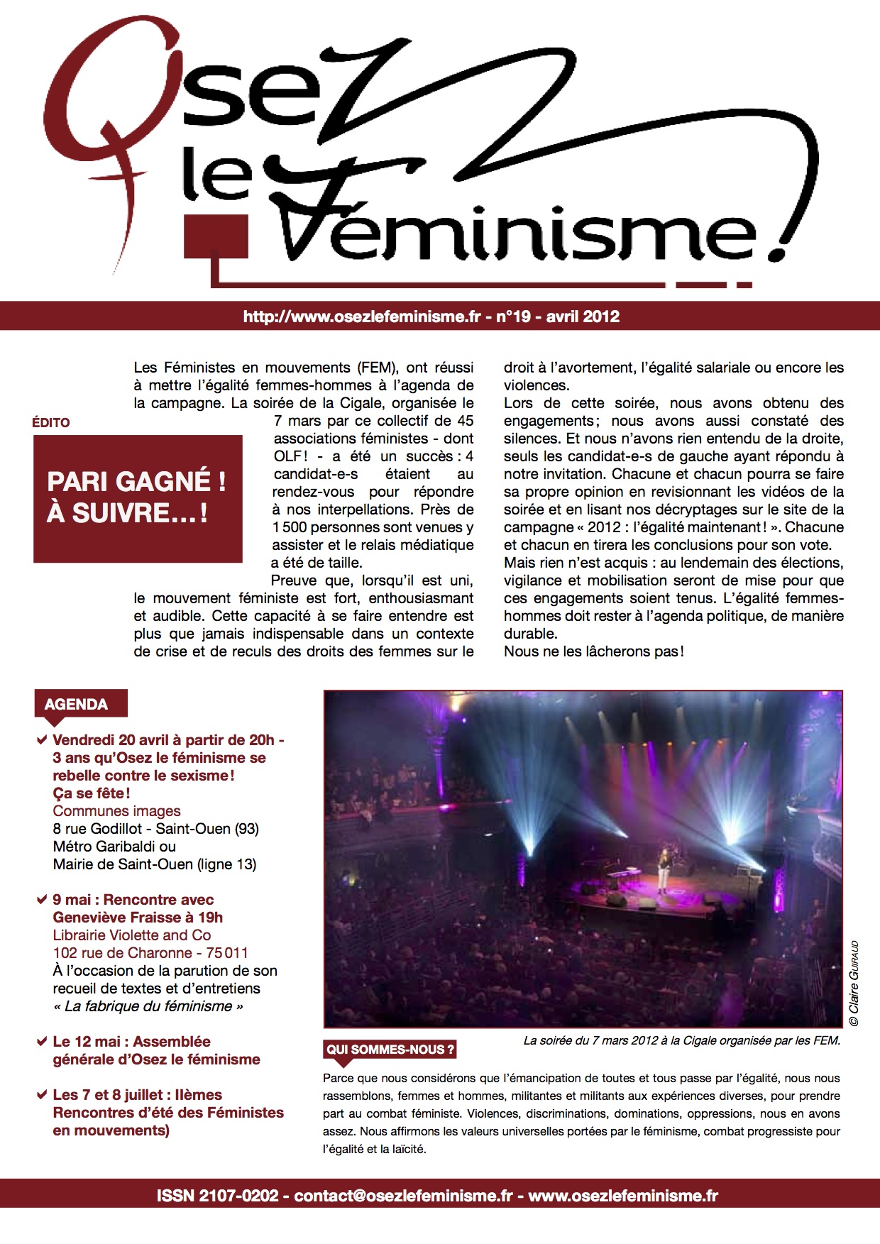 Journal 19 d'Osez le féminisme !