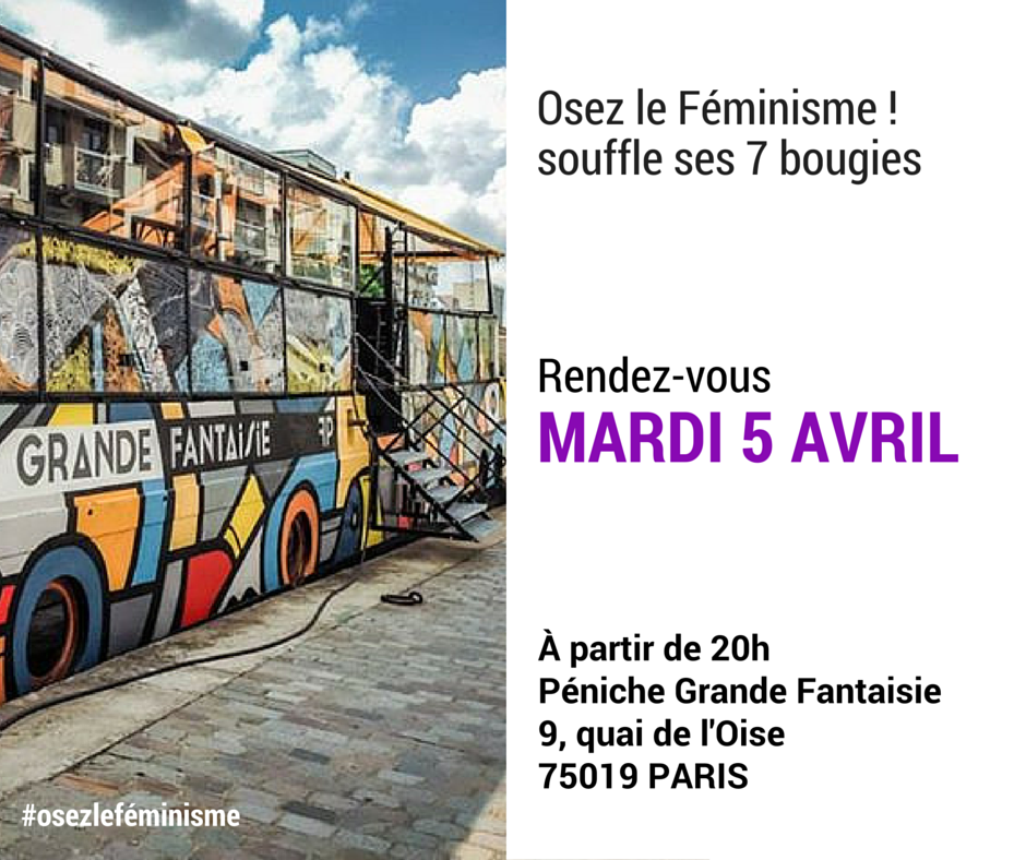 Save the date - péniche 05 04 2016