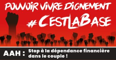 Pour que l’allocation adulte handicapé•e des femmes en situation de handicap ne dépende pas des revenus du conjoint !