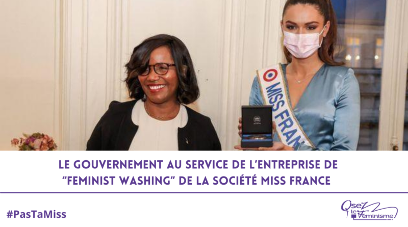 Le gouvernement au service de l’entreprise de “feminist washing” de la Société Miss France