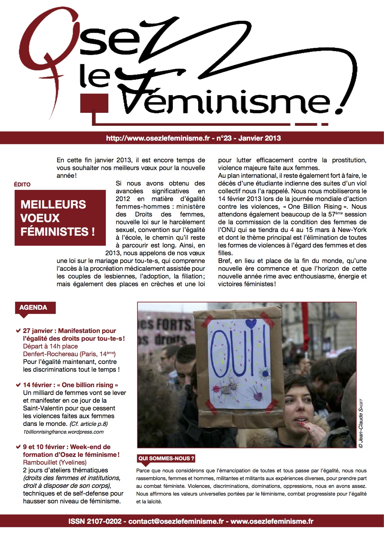 Journal 23 d'Osez le féminisme !