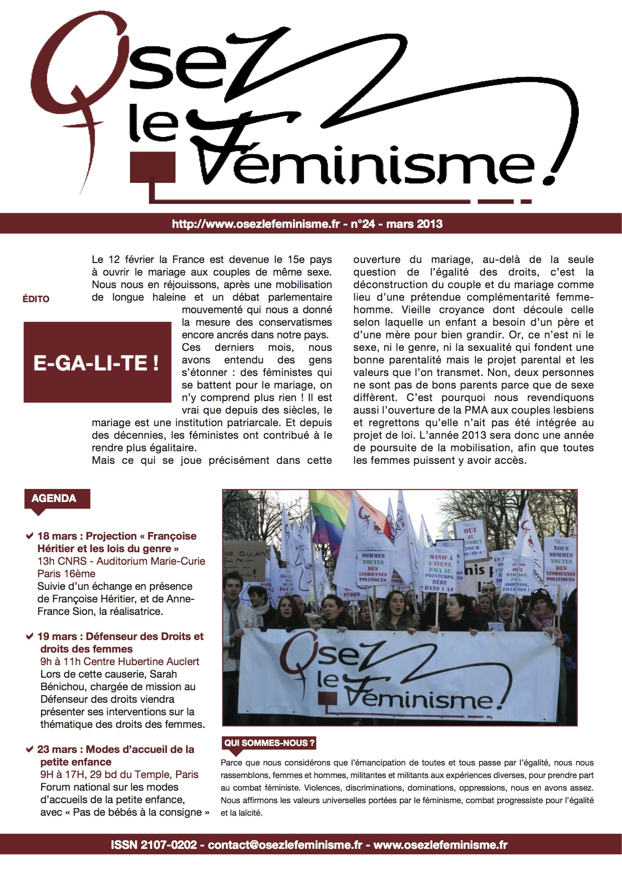 Journal 24 d'Osez le féminisme !