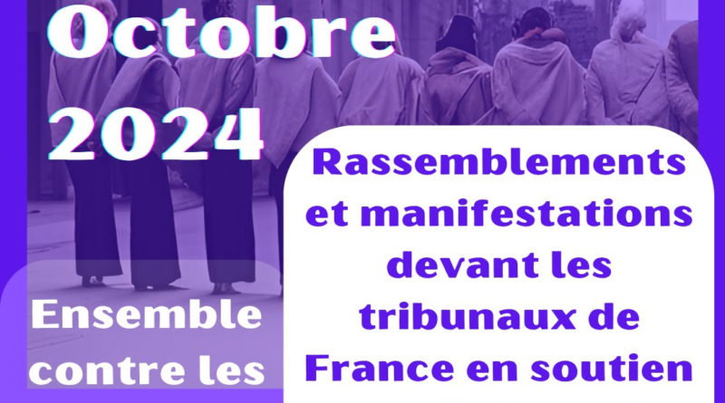 Le 19 octobre toutes ensemble devant les Palais de Justice contre les violences sexuelles